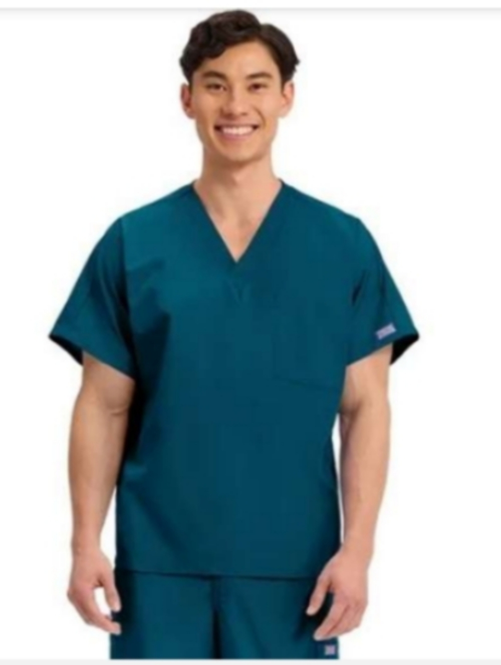 Cherokee Workwear Originals Men & Women's Scrubs Top V-Neck Tunic 4777, XL